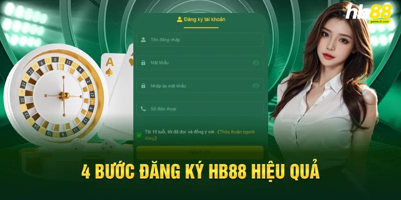 Hướng dẫn đăng ký HB88 chi tiết 4 bước
