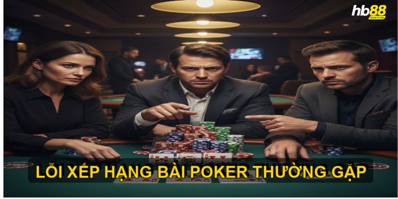 Các lỗi thường gặp khi xác định xếp hạng bài poker cần tránh