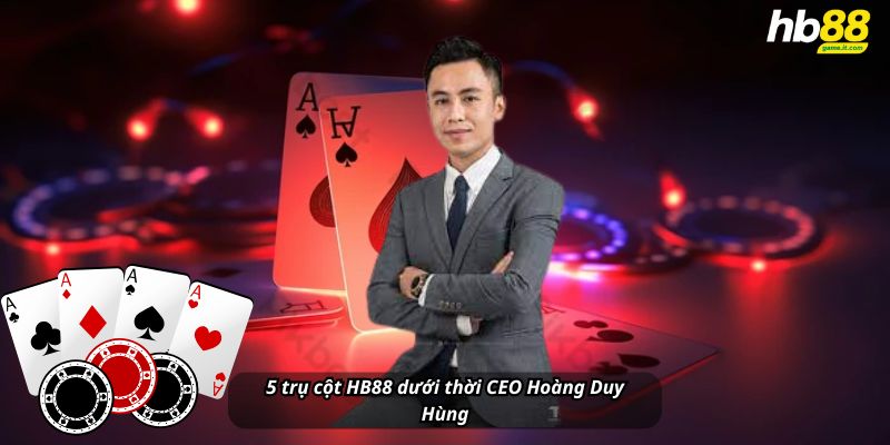 5 trụ cột HB88 dưới thời CEO Hoàng Duy Hùng: Uy tín – Bảo mật – Trả thưởng cao – Kho game khủng
